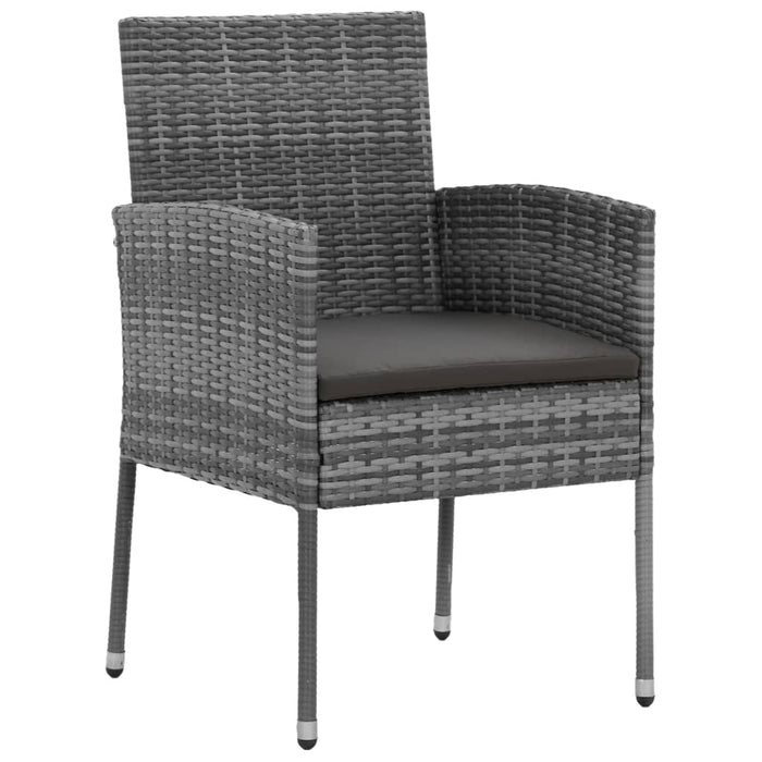 Set de mobilier de exterior, 7 piese, gri, poliratan - WALTI WALTI