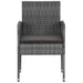 Set de mobilier de exterior, 7 piese, gri, poliratan - WALTI WALTI