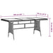 Set de mobilier de exterior, 7 piese, gri, poliratan - WALTI WALTI
