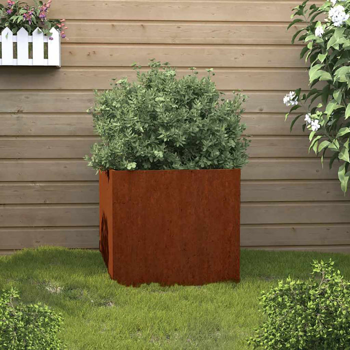 Jardinieră, 49x47x46 cm, oțel corten - WALTI WALTI