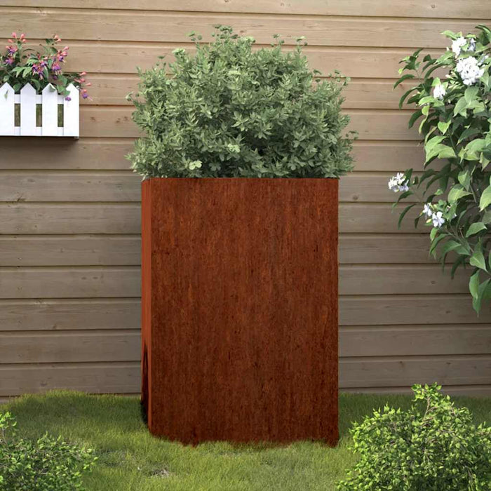 Jardinieră, 42x38x75 cm, oțel corten - WALTI WALTI