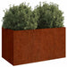 Jardinieră, 62x30x29 cm, oțel corten - WALTI WALTI