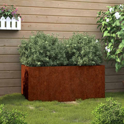Jardinieră, 62x30x29 cm, oțel corten - WALTI WALTI