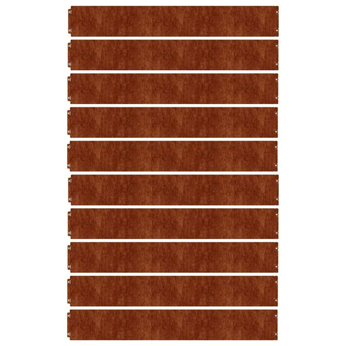 Borduri de gazon 10 buc. 15x103 cm oțel Corten flexibil - WALTI WALTI