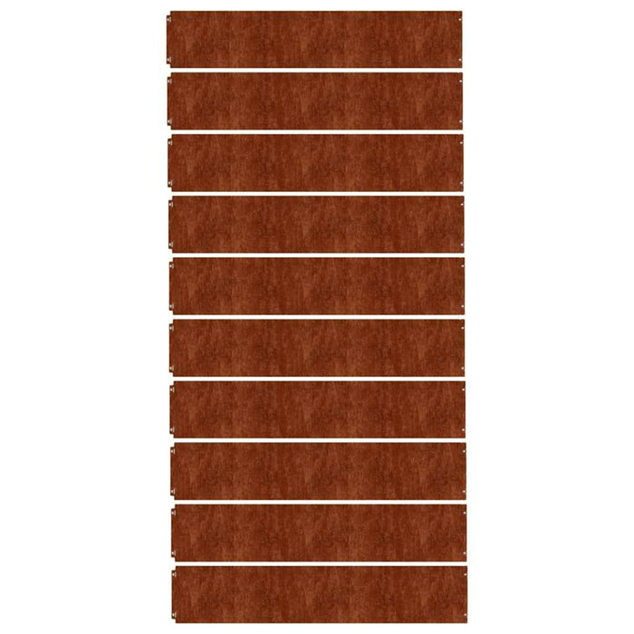 Borduri de gazon 10 buc. 20x103 cm oțel Corten flexibil - WALTI WALTI