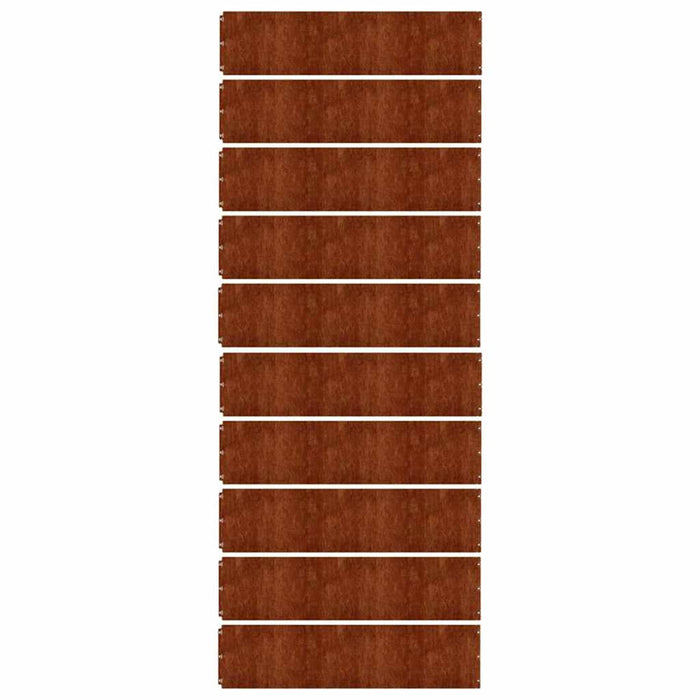 Borduri de gazon 10 buc. 25x103 cm oțel Corten flexibil - WALTI WALTI