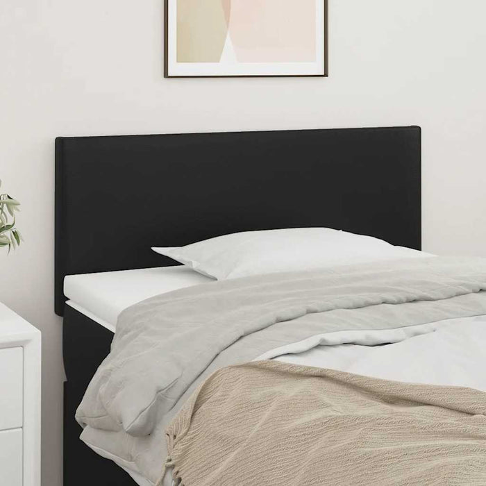 Tăblie de pat, negru, 80x5x78/88 cm, piele ecologică - WALTI WALTI