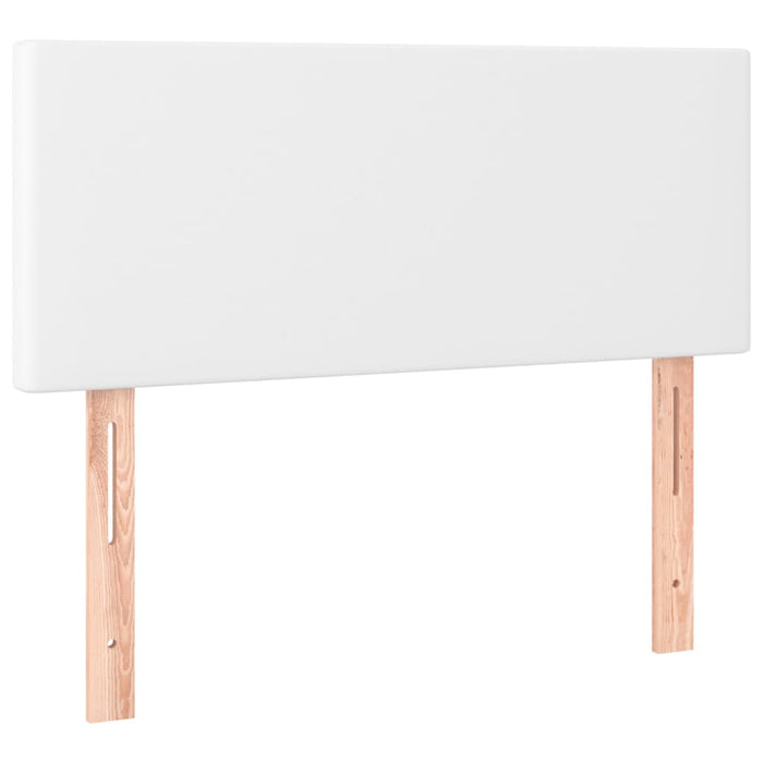 Tăblie de pat, alb, 80x5x78/88 cm, piele ecologică - WALTI WALTI