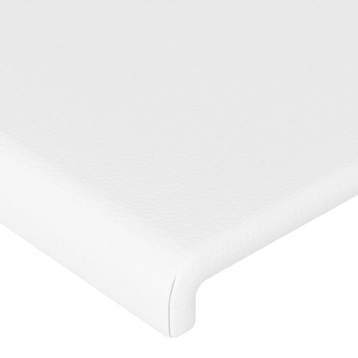 Tăblie de pat, alb, 80x5x78/88 cm, piele ecologică - WALTI WALTI