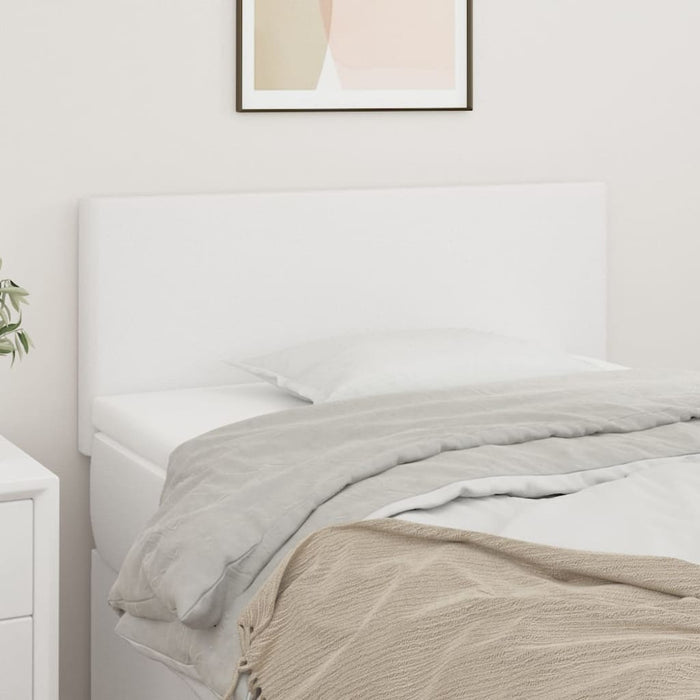 Tăblie de pat, alb, 80x5x78/88 cm, piele ecologică - WALTI WALTI