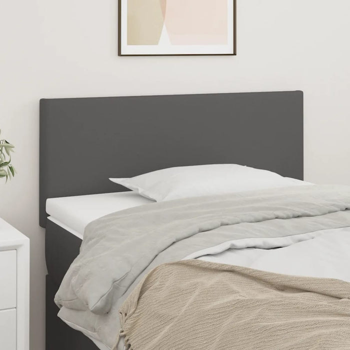 Tăblie de pat, gri, 80x5x78/88 cm, piele ecologică - WALTI WALTI