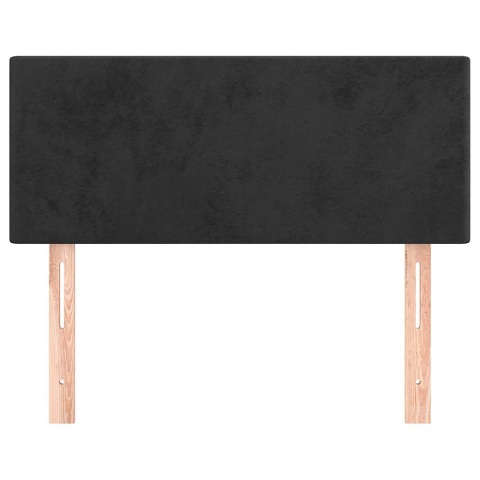 Tăblie de pat, negru, 80x5x78/88 cm, catifea - WALTI WALTI
