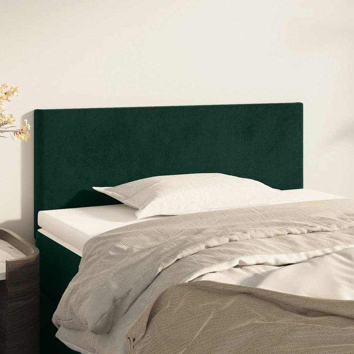 Tăblie de pat, verde închis, 80x5x78/88 cm, catifea - WALTI WALTI
