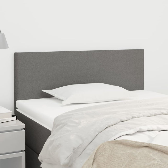 Tăblie de pat, gri închis, 90x5x78/88 cm, textil - WALTI WALTI