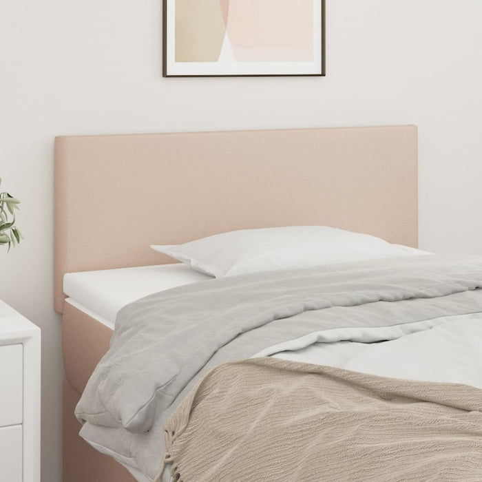 Tăblie de pat, cappuccino, 90x5x78/88 cm, piele ecologică WALTI