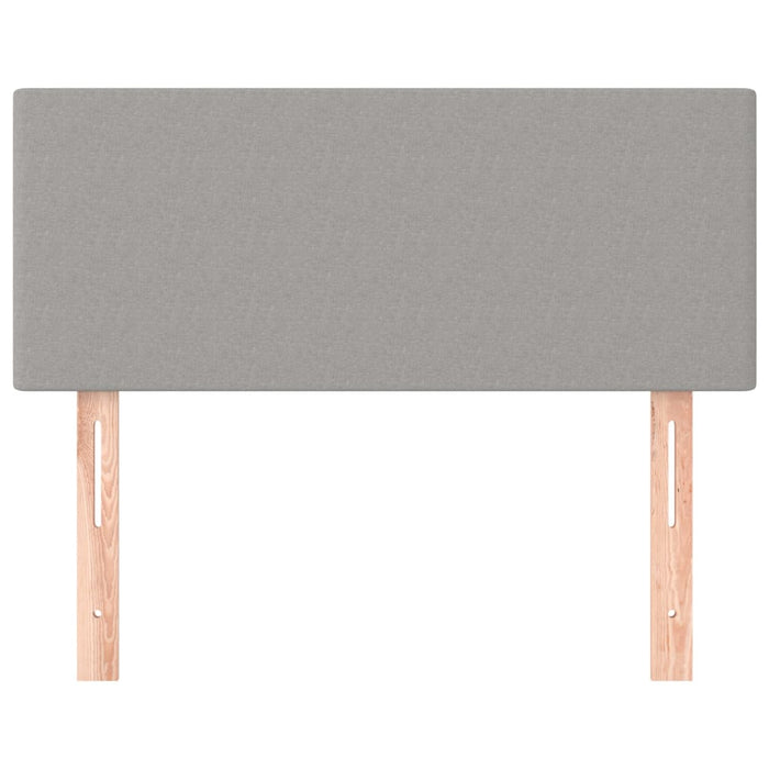 Tăblie de pat, gri deschis, 100x5x78/88 cm, textil - WALTI WALTI