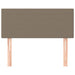 Tăblie de pat, gri taupe, 100x5x78/88 cm, textil - WALTI WALTI