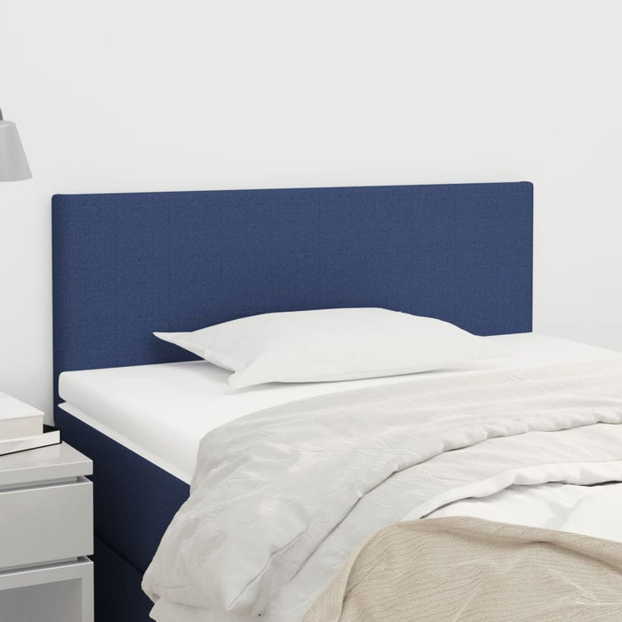 Tăblie de pat, albastru, 100x5x78/88 cm, textil WALTI