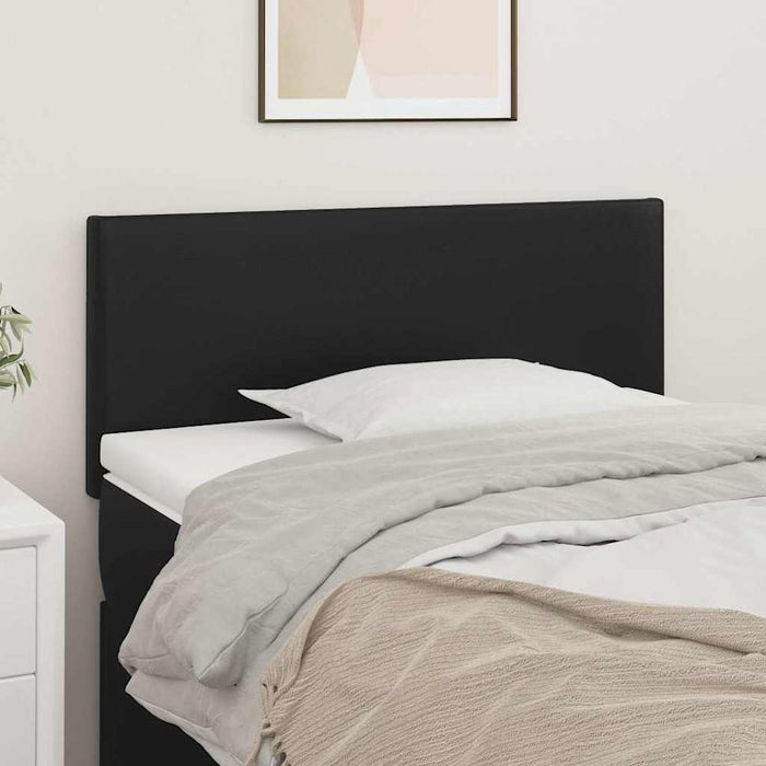Tăblie de pat, negru, 100x5x78/88 cm, piele ecologică - WALTI WALTI