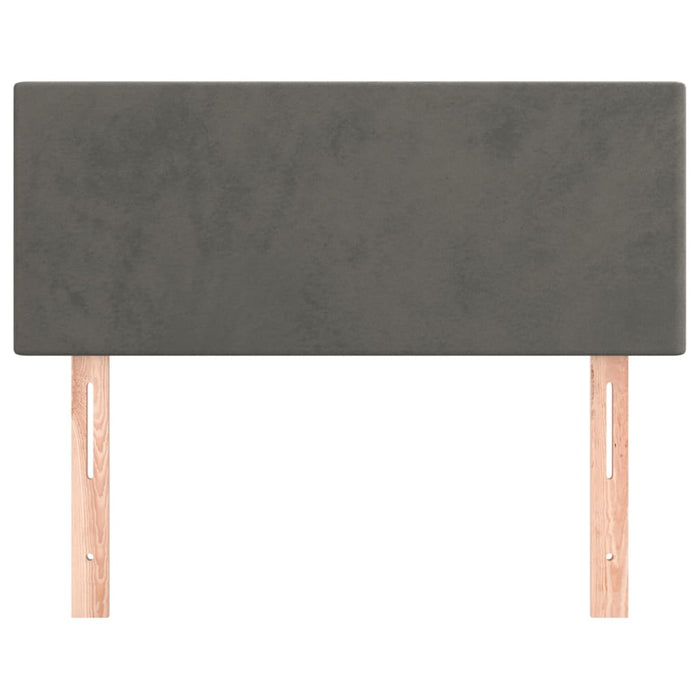 Tăblie de pat, gri închis, 100x5x78/88 cm, catifea - WALTI WALTI