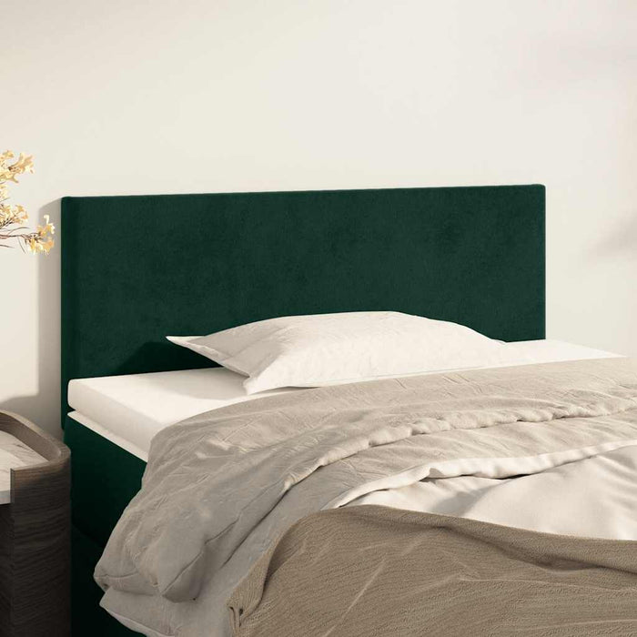 Tăblie de pat, verde închis, 100x5x78/88 cm, catifea - WALTI WALTI