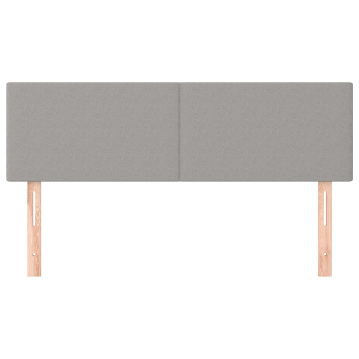 Tăblii de pat, gri deschis, 144x5x78/88 cm, textil WALTI