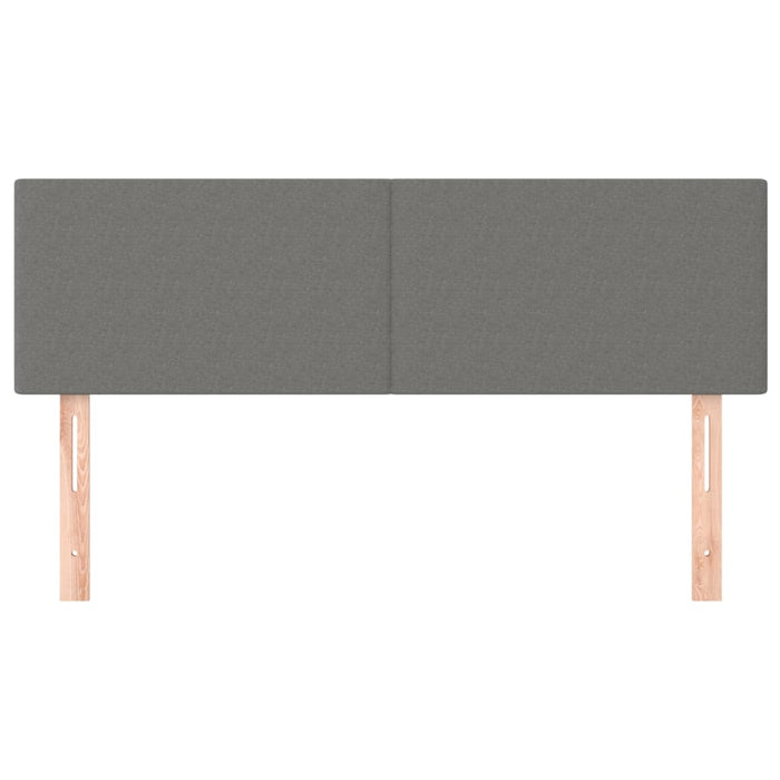 Tăblii de pat, gri închis, 144x5x78/88 cm, textil WALTI