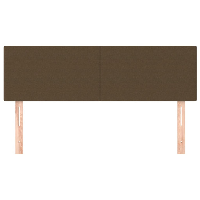 Tăblii de pat, maro închis, 144x5x78/88 cm, textil WALTI