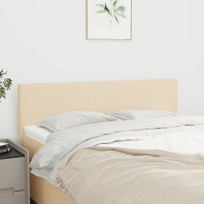 Tăblii de pat, crem, 144x5x78/88 cm, textil WALTI