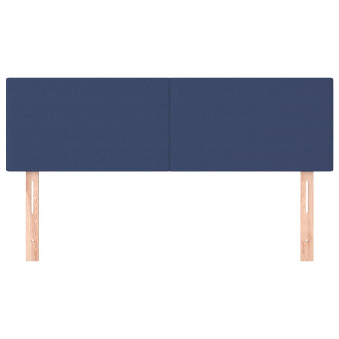 Tăblii de pat, albastru, 144x5x78/88 cm, textil WALTI