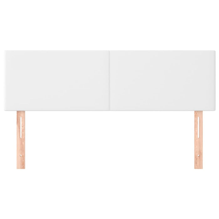 Tăblii de pat, alb, 144x5x78/88 cm, piele ecologică WALTI