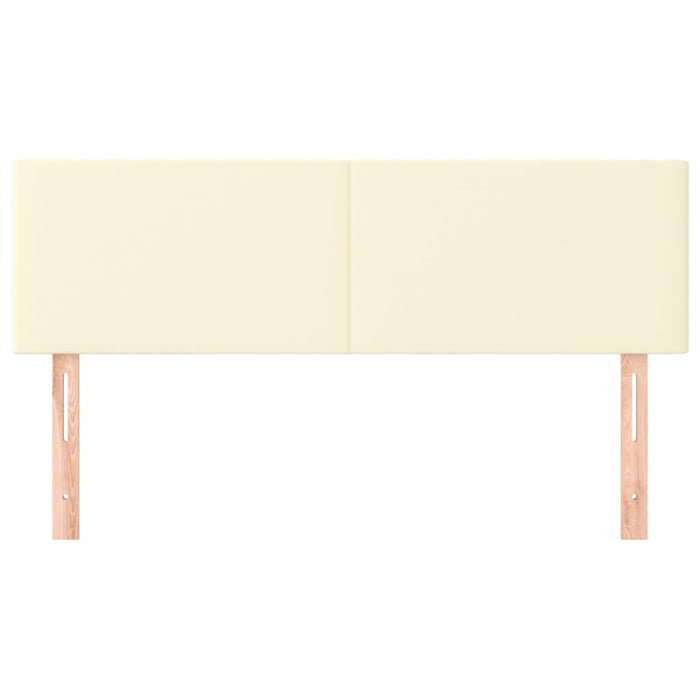 Tăblii de pat, crem, 144x5x78/88 cm, piele ecologică WALTI