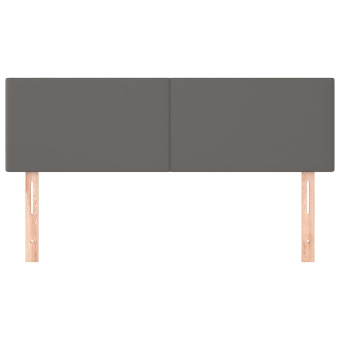 Tăblii de pat, gri, 144x5x78/88 cm, piele ecologică WALTI