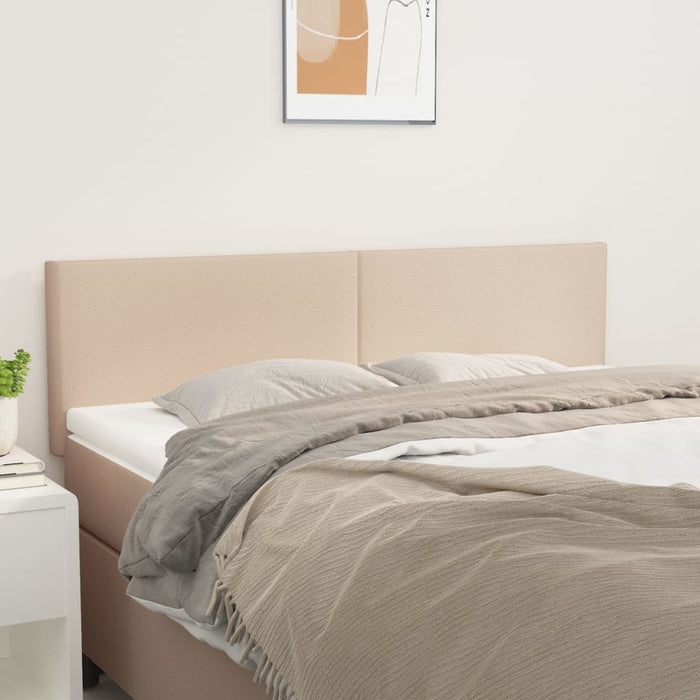 Tăblii de pat, cappuccino, 144x5x78/88 cm, piele ecologică WALTI