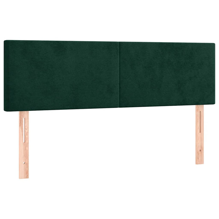 Tăblii de pat, verde închis, 144x5x78/88 cm, catifea - WALTI WALTI