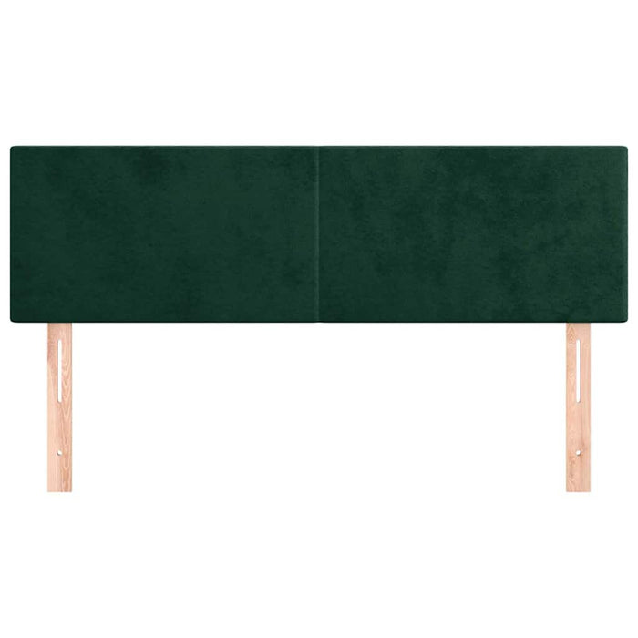 Tăblii de pat, verde închis, 144x5x78/88 cm, catifea - WALTI WALTI