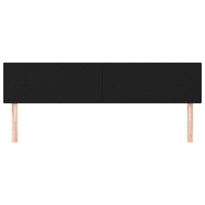 Tăblii de pat, negru, 160x5x78/88 cm, textil WALTI