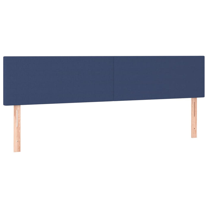 Tăblii de pat, albastru, 160x5x78/88 cm, textil WALTI