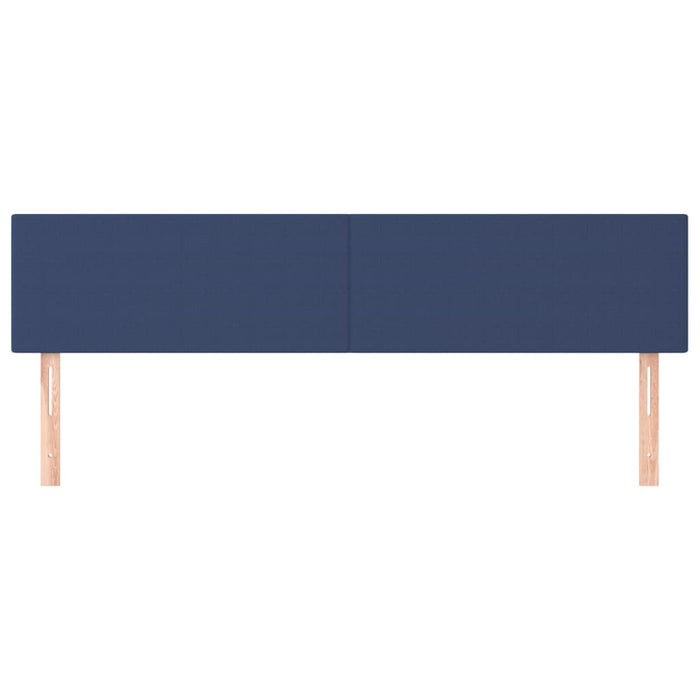 Tăblii de pat, albastru, 160x5x78/88 cm, textil WALTI