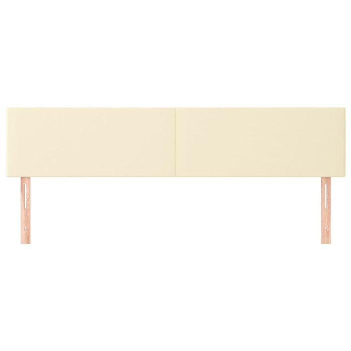 Tăblii de pat, crem, 160x5x78/88 cm, piele ecologică WALTI