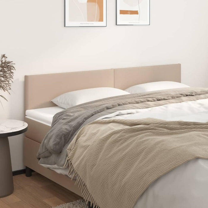 Tăblii de pat, cappuccino, 160x5x78/88 cm, piele ecologică WALTI