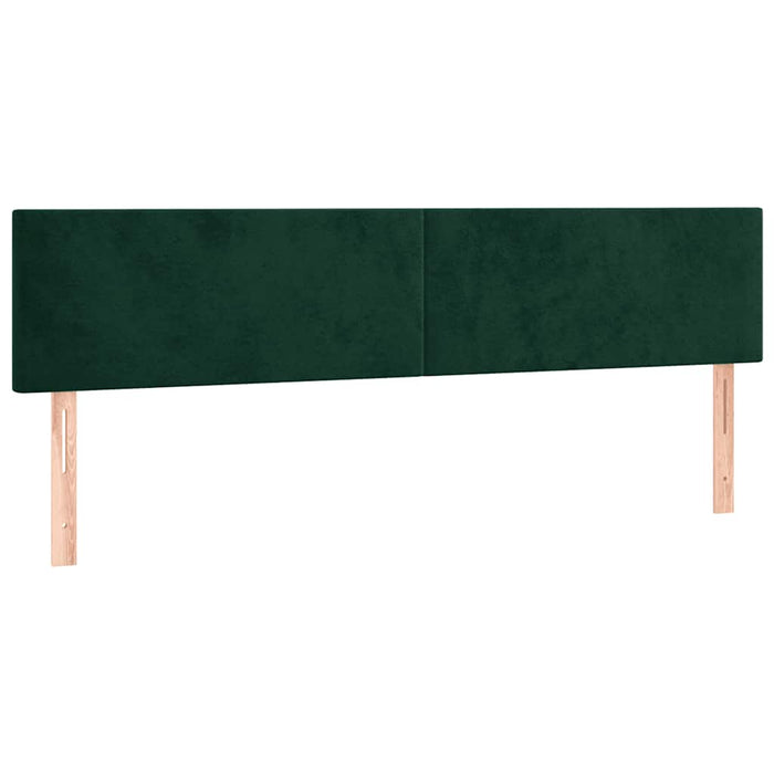 Tăblii de pat, verde închis, 160x5x78/88 cm, catifea - WALTI WALTI