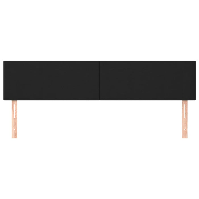 Tăblii de pat, negru, 180x5x78/88 cm, piele ecologică WALTI