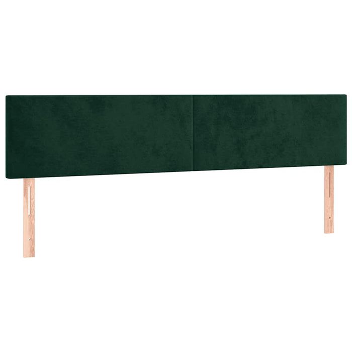 Tăblii de pat, verde închis, 180x5x78/88 cm, catifea WALTI
