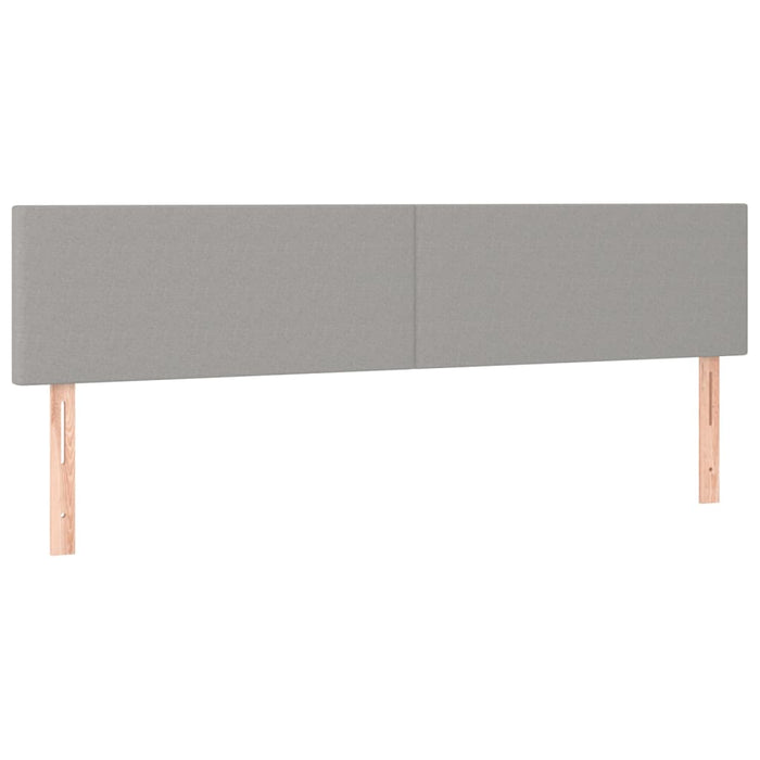 Tăblii de pat, gri deschis, 200x5x78/88 cm, textil WALTI