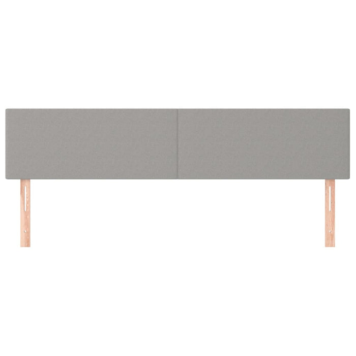 Tăblii de pat, gri deschis, 200x5x78/88 cm, textil WALTI