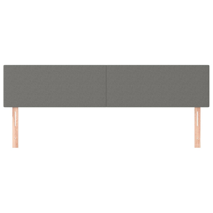 Tăblii de pat, gri închis, 200x5x78/88 cm, textil WALTI
