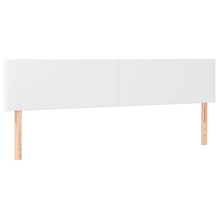 Tăblii de pat, alb, 200x5x78/88 cm, piele ecologică WALTI