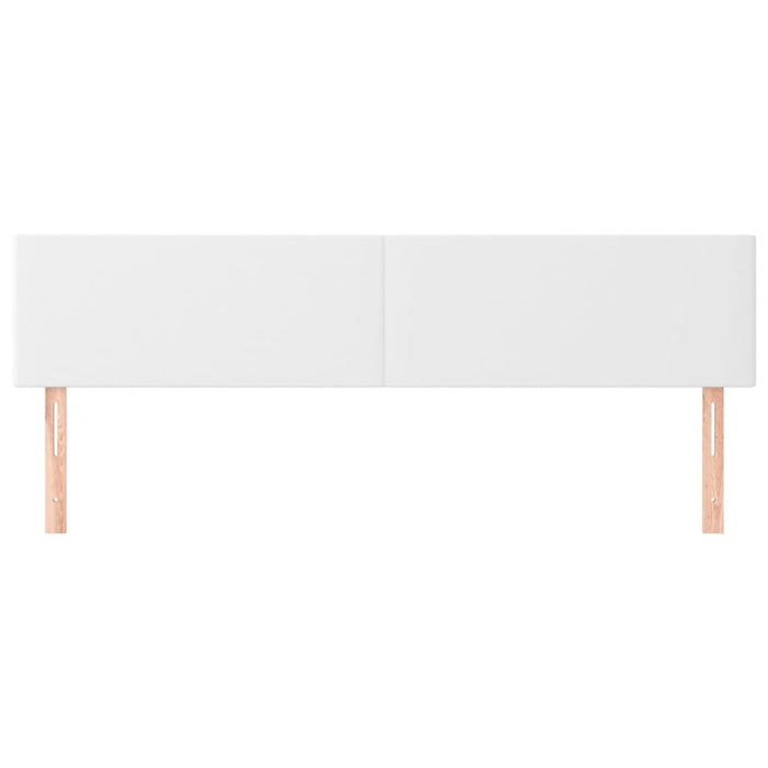 Tăblii de pat, alb, 200x5x78/88 cm, piele ecologică WALTI