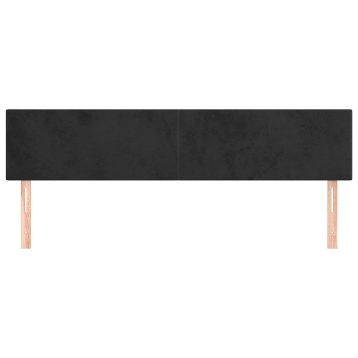 Tăblii de pat, negru, 200x5x78/88 cm, catifea - WALTI WALTI